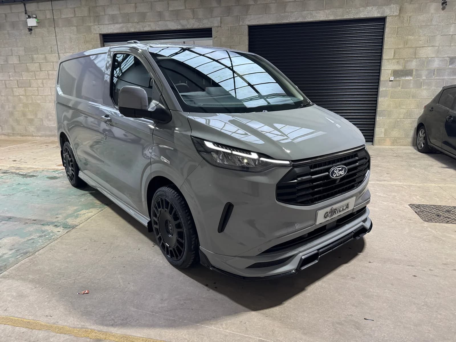 Grey Matter Ford Transit Custom GV Sport Panel Van, front three-quarter view