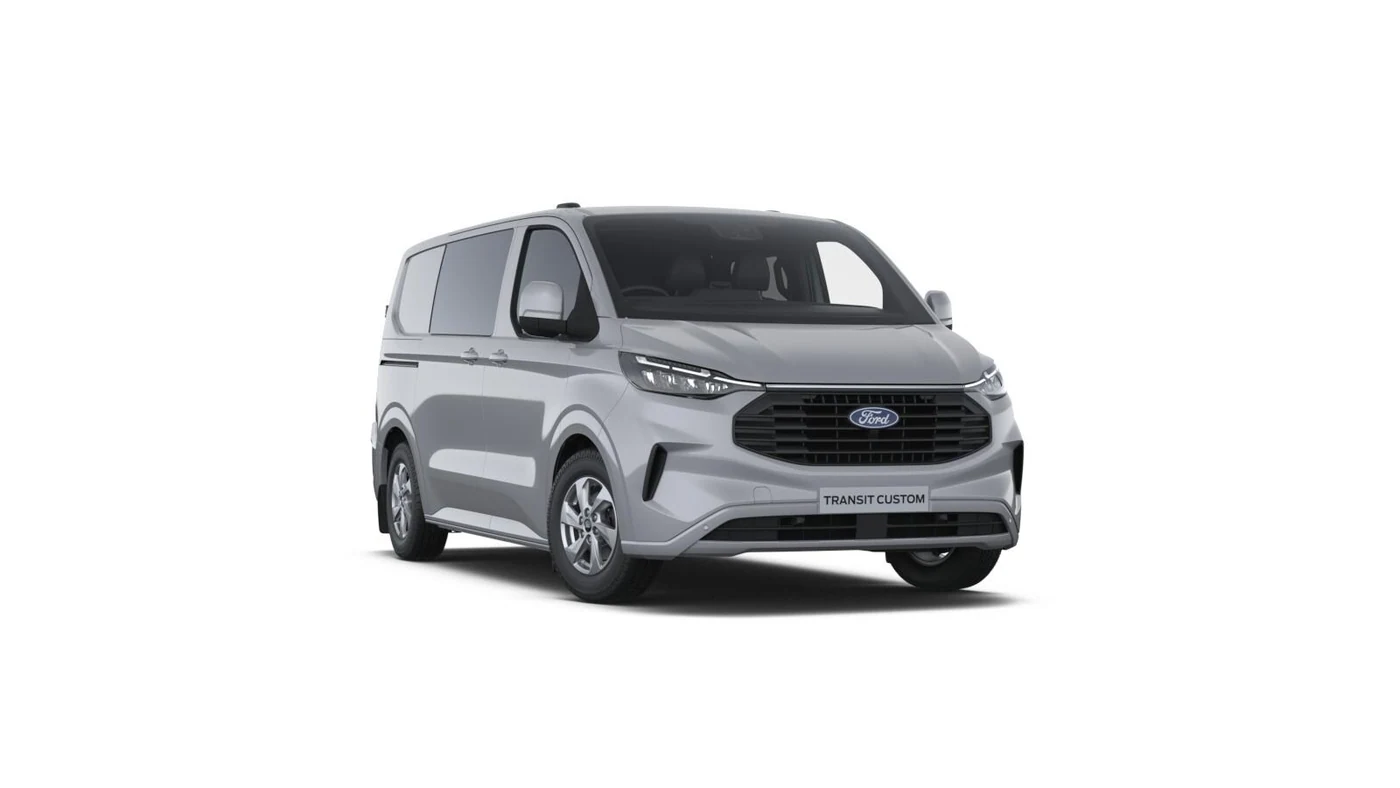 Grey Matter Ford Transit Custom Limited L1 Double Cab diesel, front three-quarter view