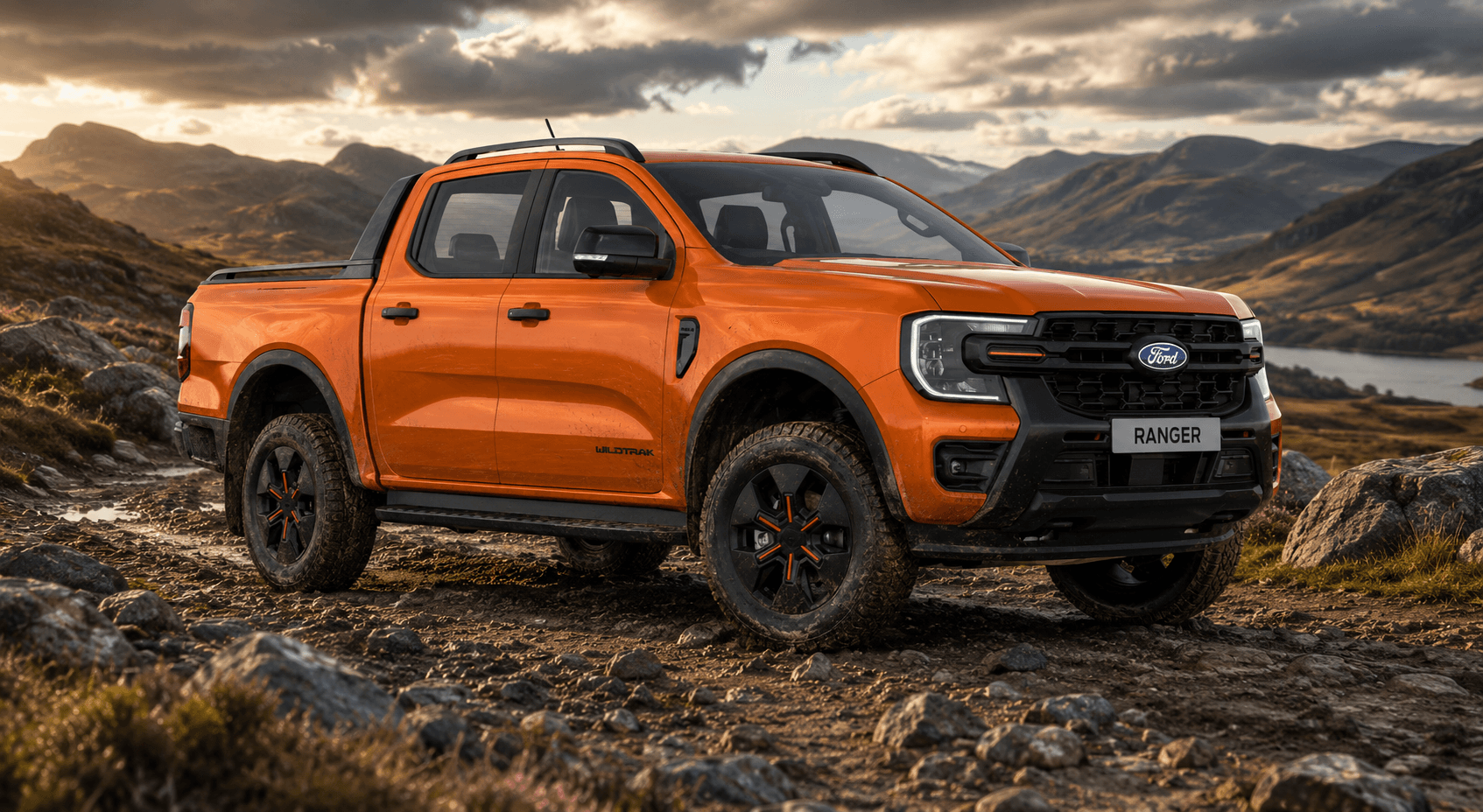 Ford Ranger Wildtrak in an off-road environment