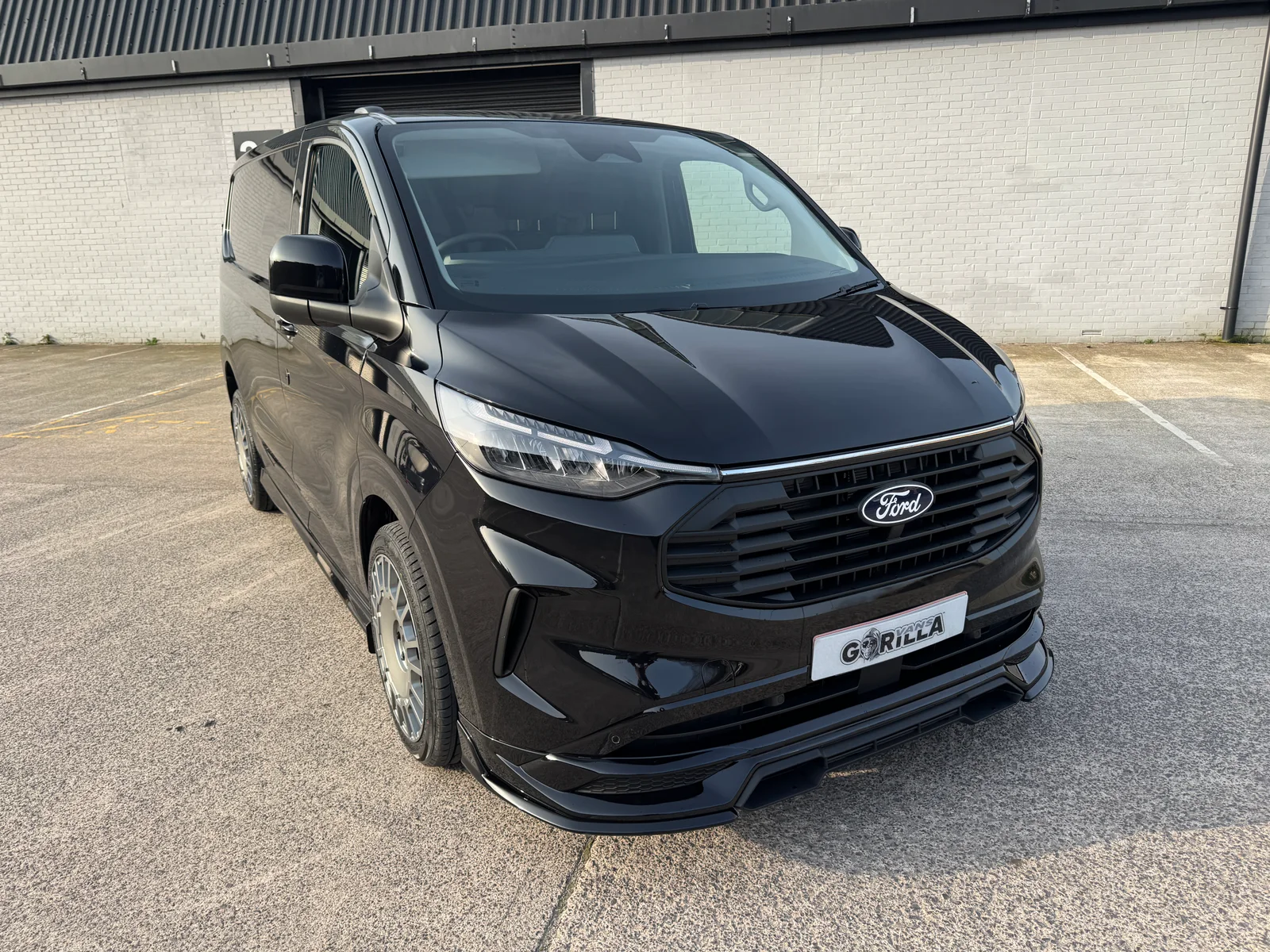 Ford Transit Custom GV Sport panel van in black — front view