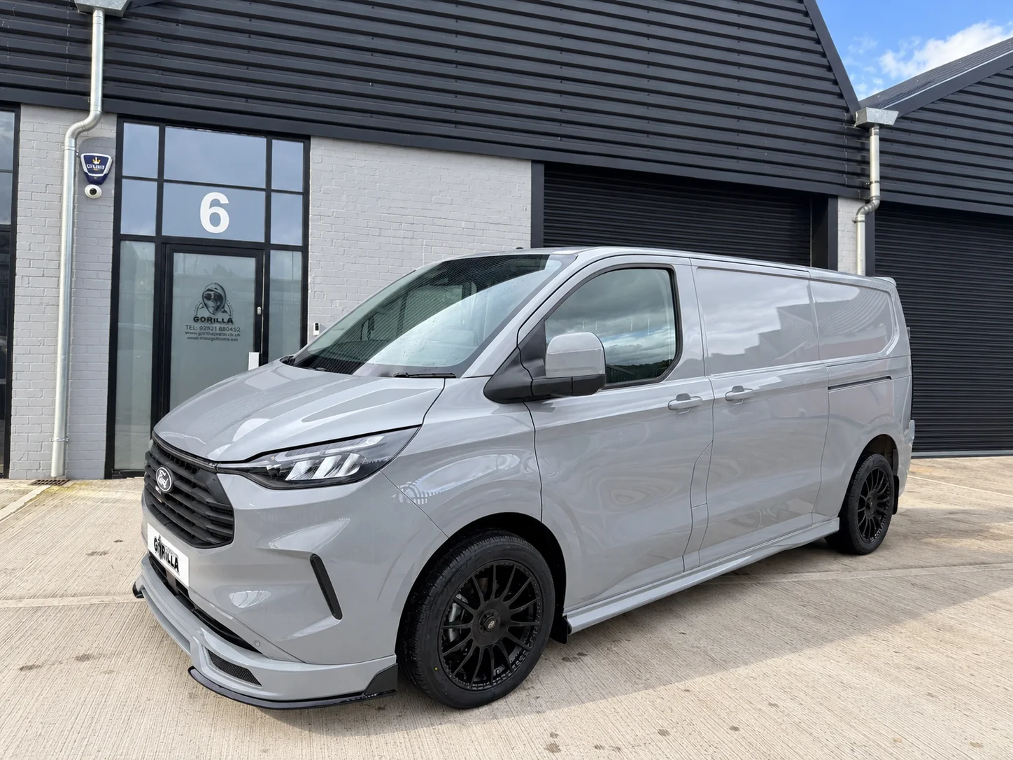 Ford Transit Custom GV Sport panel van in grey — front and side